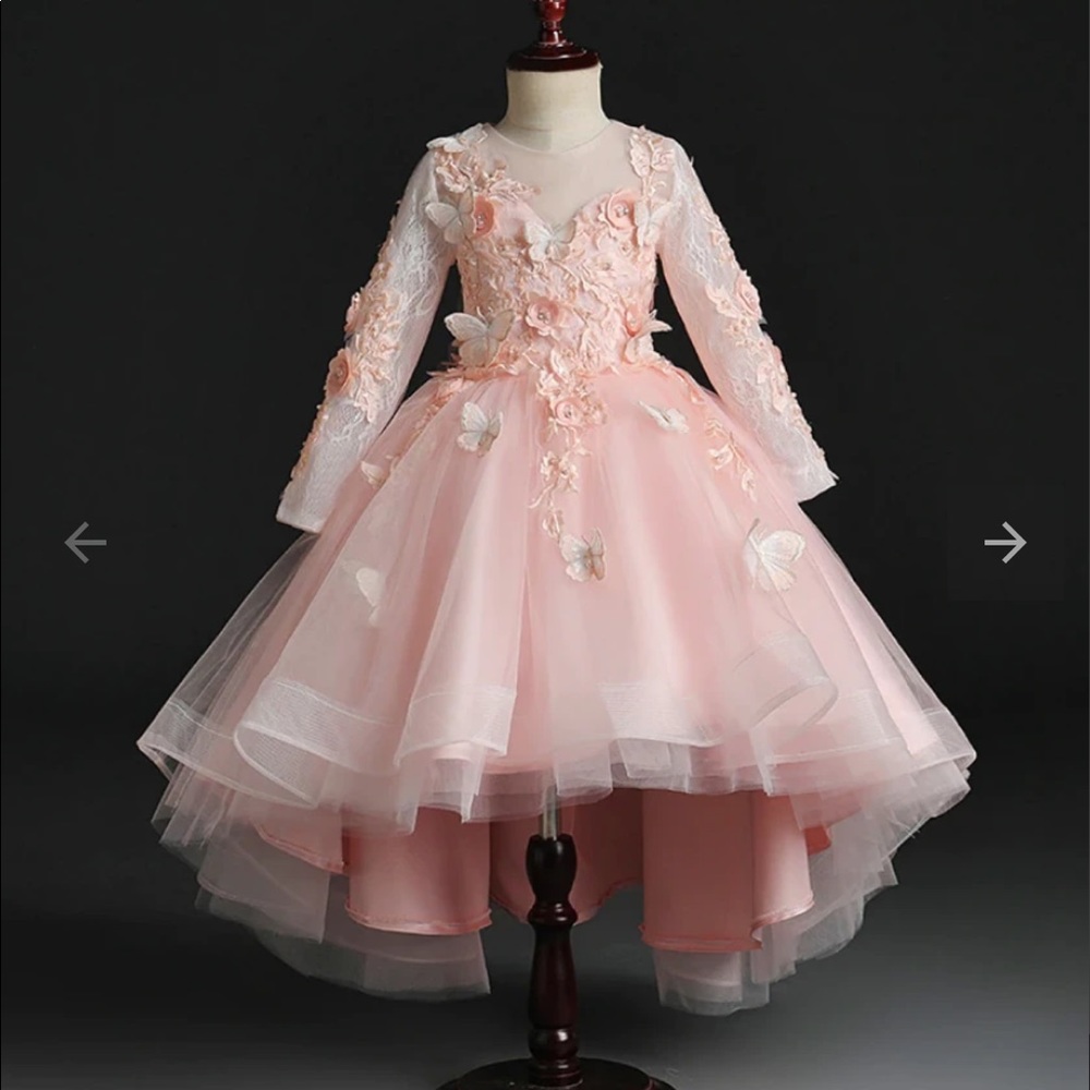 COPY - Stunning little girl pink dress